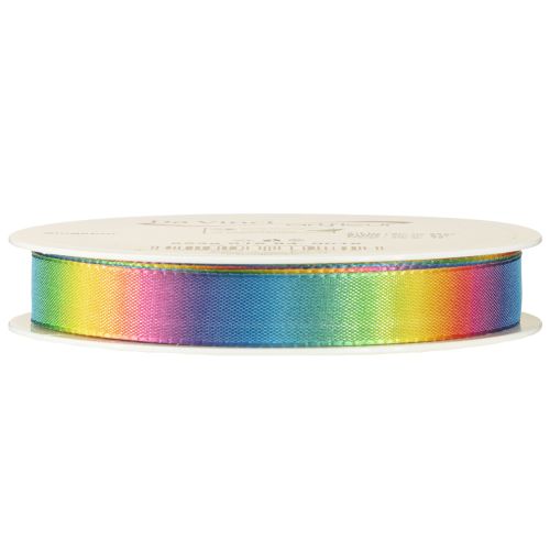Article Ruban arc-en-ciel, ruban décoratif, ruban cadeau, 15 mm, 18 m