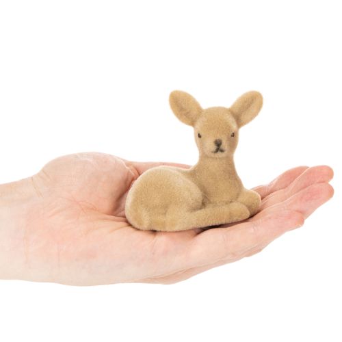Figurine décorative de faon couché, 8 cm, lot de 6. | Floristik24.be