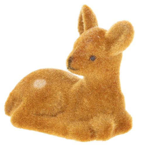Figurine décorative de faon couché, 8 cm, lot de 6. | Floristik24.be