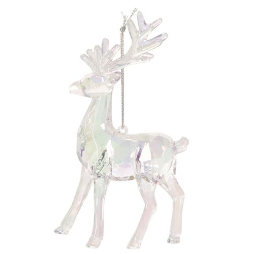 Décorations de Noël en forme de rennes en acrylique, 14 cm, lot de 4 | Floristik24.be