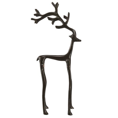 Floristik24 Décoration renne en métal de Noël en marron 17x8x38,5cm