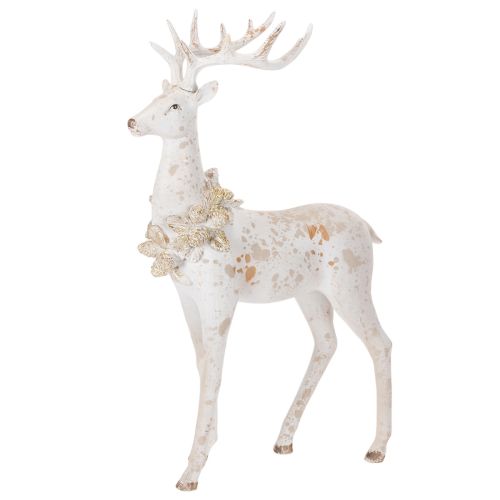 Figurine décorative de cerf ornée de pommes de pin pour la décoration hivernale, 49 cm acheter | Floristik24.be