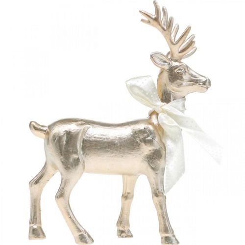 Floristik24 Déco cerf debout champagne table décoration Noël 18.5cm 4pcs