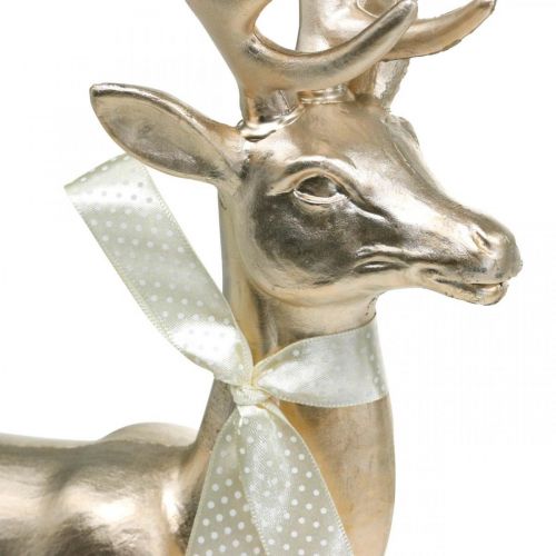Floristik24 Figurine décorative cerf champagne cerf décoratif grand Noël 47cm