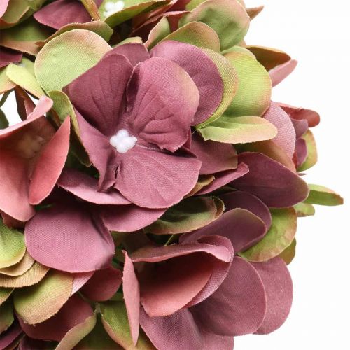 Floristik24 Hortensia artificiel rose, Bordeaux fleur artificielle grand 80cm