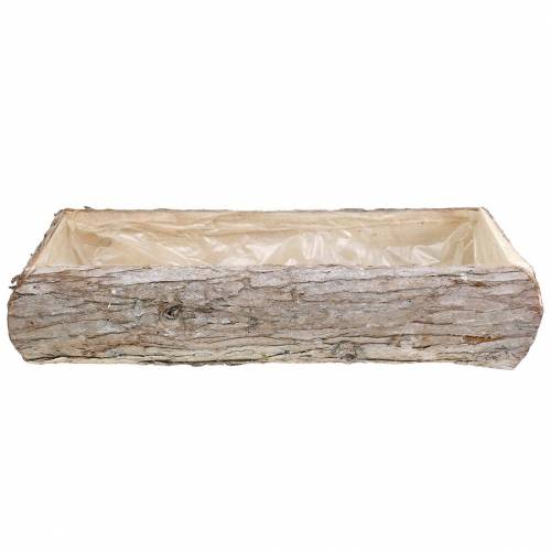 Floristik24 Jardinière en bois lavé blanc 45 × 19cm H10cm