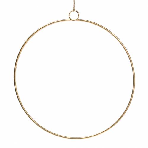 Article Anneau décoratif à suspendre doré Ø35cm 4pcs