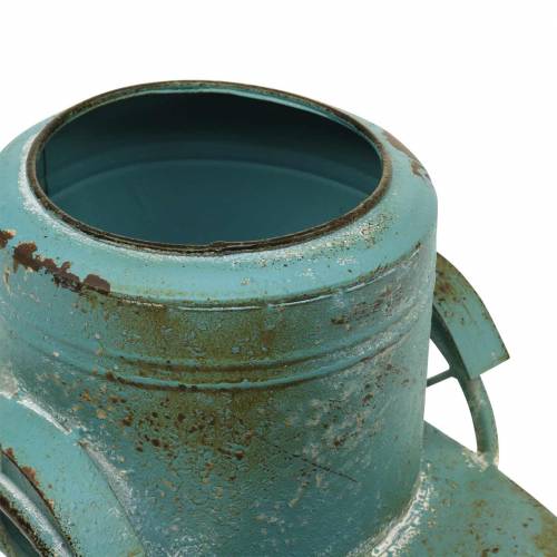 Floristik24 Pot de fleur scooter moteur métal rouille bleu 33cm
