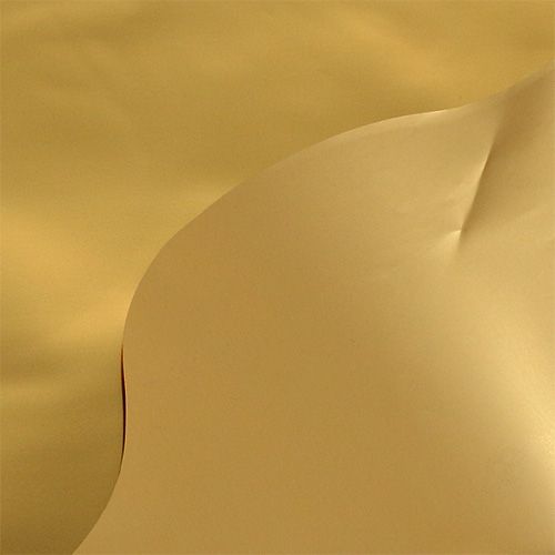 Floristik24 Papier de fleuriste rosace doré brillant mat Ø 50 cm 50 p.