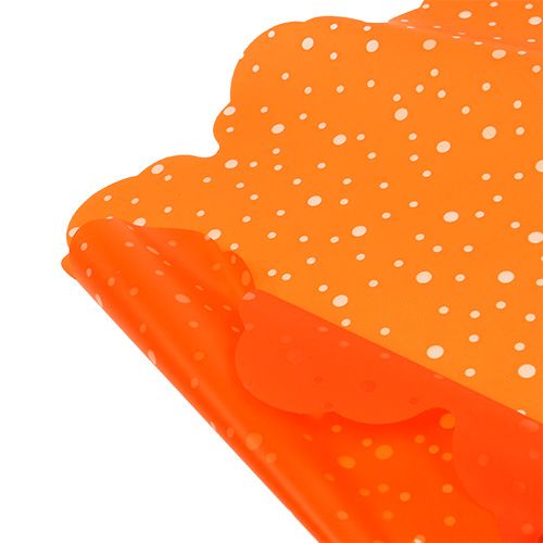 Manchette rosace orange Ø 48 cm 50 p.