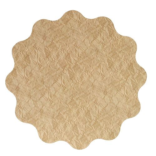 Floristik24 Manchette rosace Ø40cm Marron 50P
