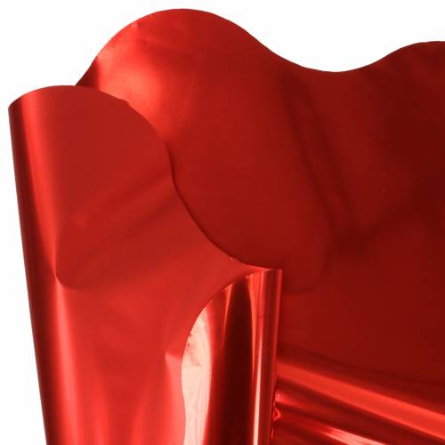 Manchette Rondella rouge métallique bicolore 60cm 50pcs