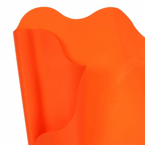 Floristik24 Manchette Rondella rayée orange Ø40cm 50 pièces manchette pot