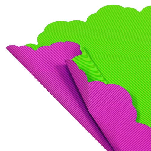 Floristik24 Rondella Ø48cm bicolore rose-vert 50p