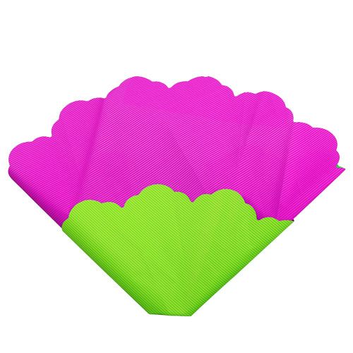 Floristik24 Rondella Ø48cm bicolore rose-vert 50p