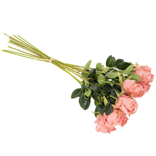 Bouquet de 12 roses artificielles à longue tige (62 cm). | Floristik24.be