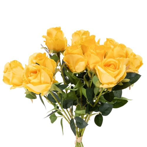 Roses artificielles à longue tige, 62 cm, lot de 12 | Floristik24.be