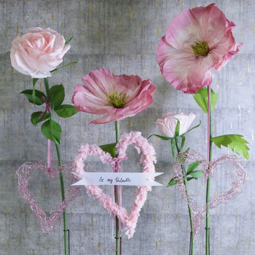 Article Rose artificielle géante, idéale pour décorer les espaces de vie et les mariages, 92 cm