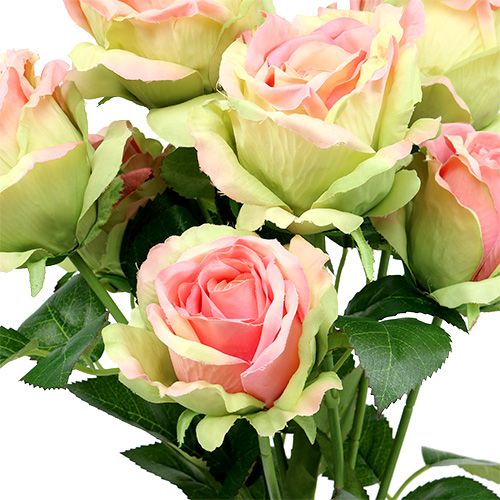 Article Rosier artificiel vert, rose 55cm