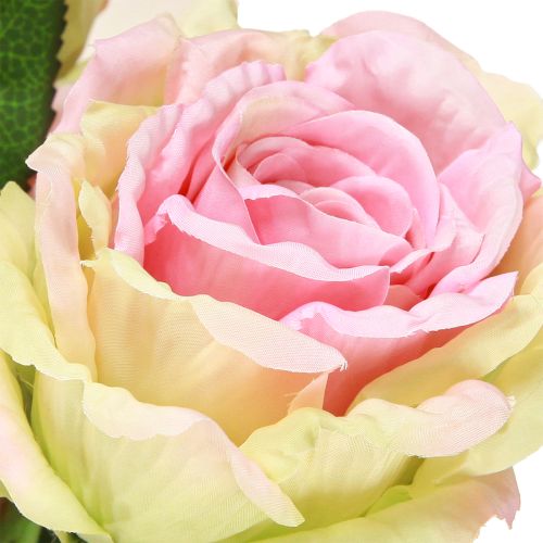 Article Rosier artificiel vert, rose 55cm