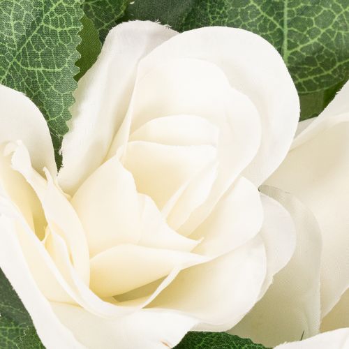Guirlande de roses artificielles blanches décoratives, 170 cm | Floristik24.be