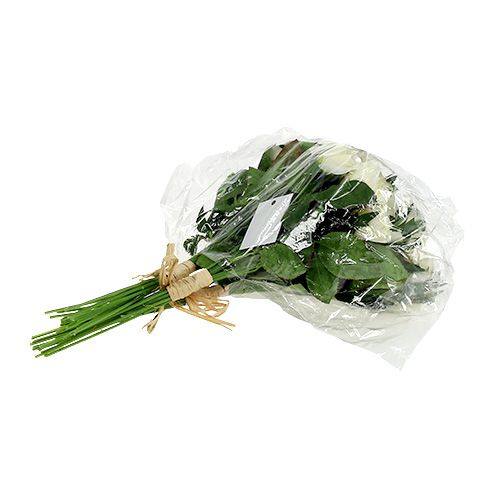 Floristik24 Bouquets de roses blanches L26cm 3pcs