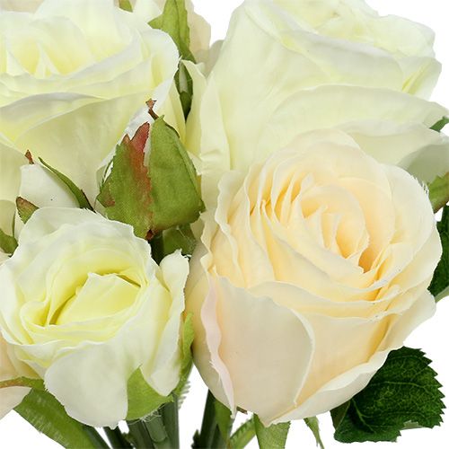 Article Bouquet de roses crème 26cm