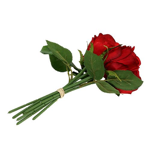 Floristik24 Bouquet de roses couleurs rouges 25 cm