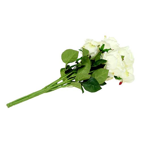 Article Bouquet de roses blanches, crème 55cm
