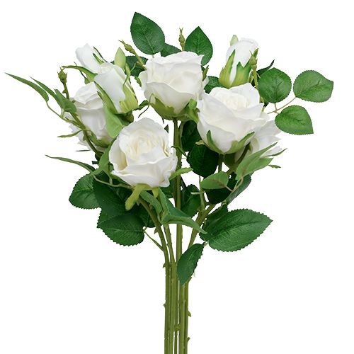 Article Bouquet de roses blanches L46cm