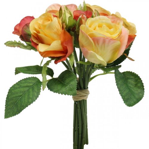 Floristik24 Bouquet de roses oranges Ø17cm L25cm