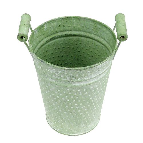 Pot à roses avec anses Ø14.5cm H19cm vert | Floristik24.be