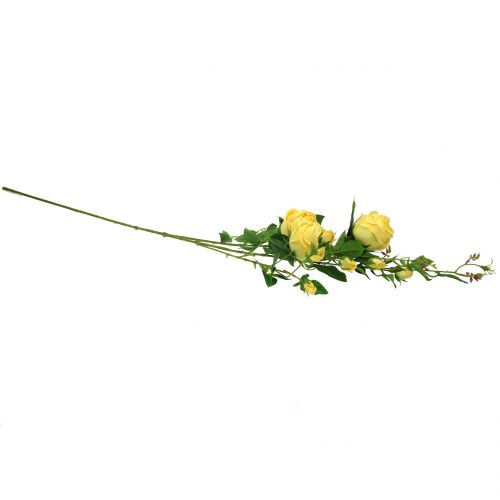 Article Branche de rose jaune 100cm