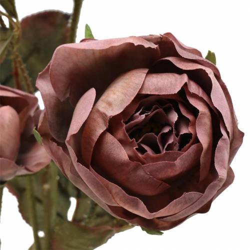 Article Branche de rose artificielle violet 76cm