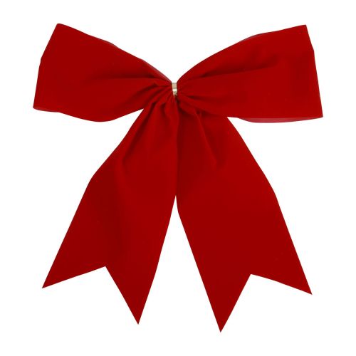 Floristik24 Noeud rouge Noeud cadeau de Noël extérieur 21cm