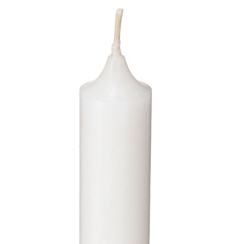 Article Bougies rustiques blanches avec base conique 350/28 mm 4 pièces