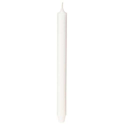 Article Bougies rustiques blanches avec base conique 350/28 mm 4 pièces
