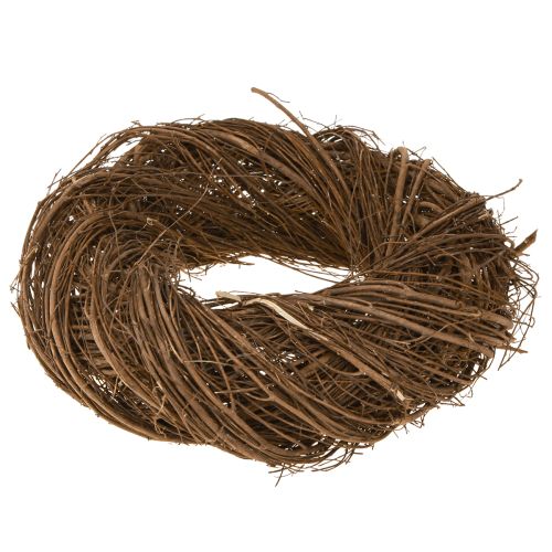 Article Couronne rustique en orme naturel, couronne décorative en branches Ø30cm
