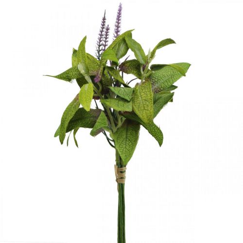 Article Bouquet de sauge artificielle, fleurs en soie, branches de sauge violette artificielle L26cm 4pcs