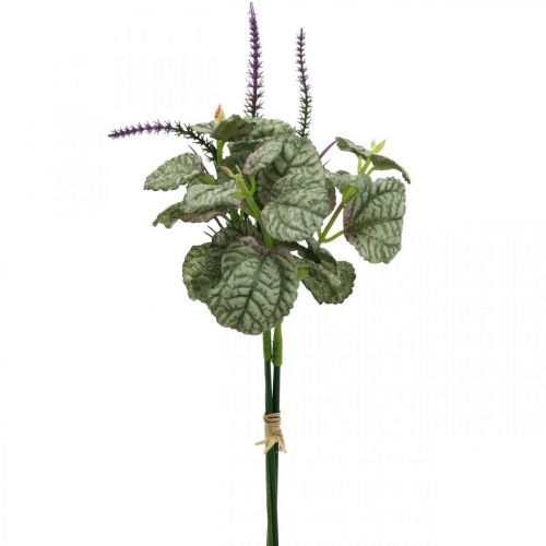 Article Fleurs artificielles en soie, sauge en bouquet, fleur de soie sauge violette L28cm 4pcs