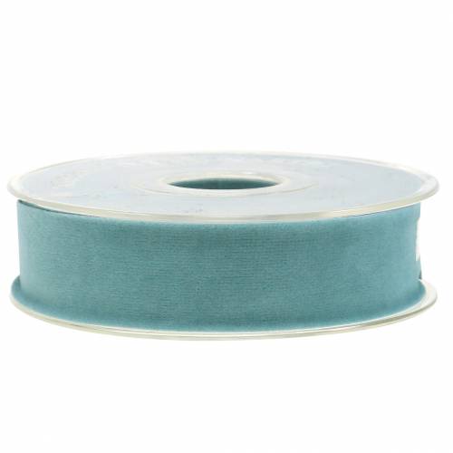 Article Ruban velours bleu 25mm 7m
