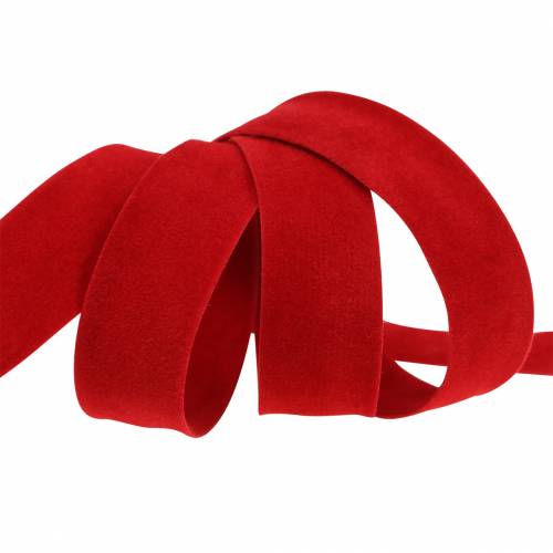 Article Ruban velours rouge 15mm 7m
