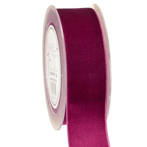 Floristik24 Ruban de velours, ruban décoratif, ruban cadeau en velours Erika 40 mm, 8 m