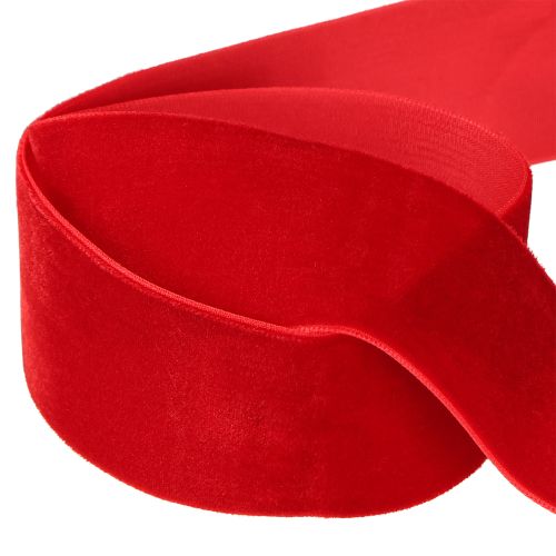 Article Ruban de velours ruban cadeau ruban décoratif velours rouge 40mm 8m