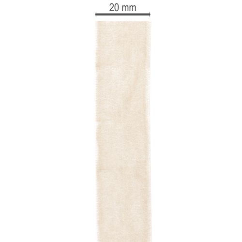 Ruban cadeau, ruban de velours pour emballages créatifs, 20 mm x 10 m | Floristik24.be