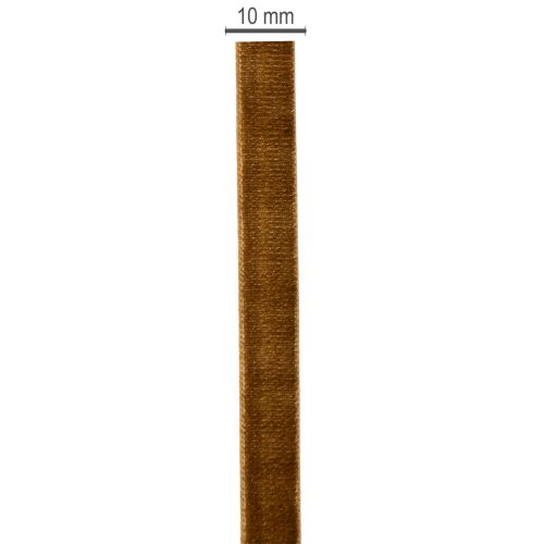 Ruban décoratif en velours, étroit, 10 mm de large, 20 m de long, en rouleau | Floristik24.be