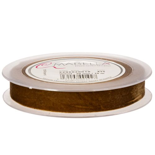 Ruban décoratif en velours en rouleau, emballage cadeau raffiné, 20 mm x 10 m | Floristik24.be