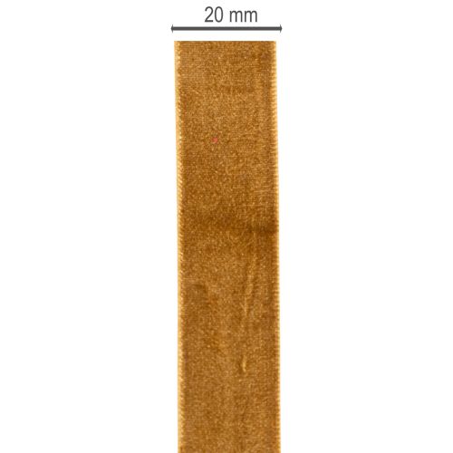Ruban décoratif en velours en rouleau, emballage cadeau raffiné, 20 mm x 10 m | Floristik24.be