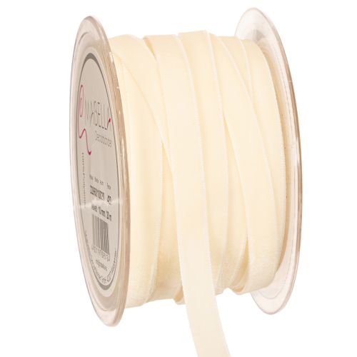 Ruban de velours en rouleau pour loisirs créatifs et emballage, 10 mm x 20 m