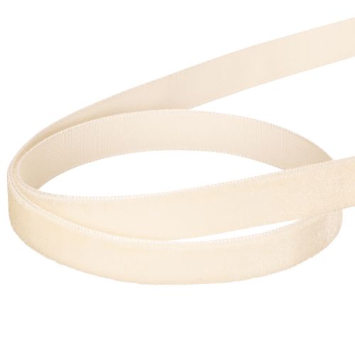 Ruban de velours en rouleau pour loisirs créatifs et emballage, 10 mm x 20 m | Floristik24.be